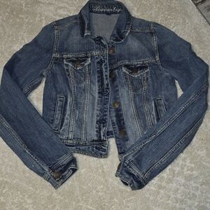 American Eagle Outfitters Dark Wash Jean Jacket